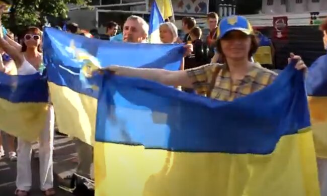 День конституції України 2020, скріншот - YouTube
