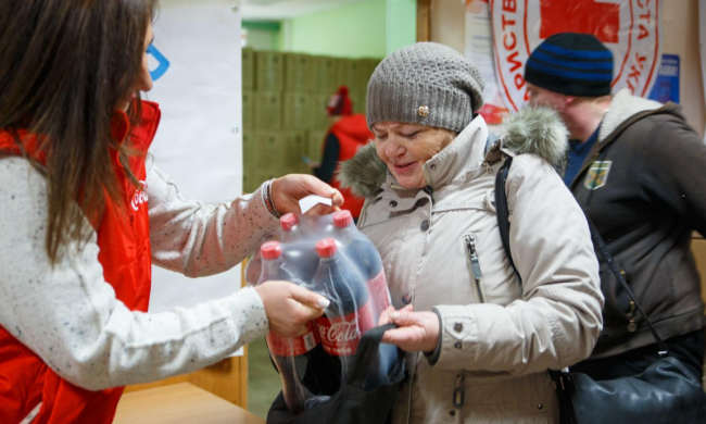 Помощь от Coca-Cola, фото: Facebook