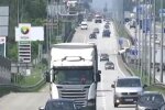 фуры на трассе, скриншот с видео
